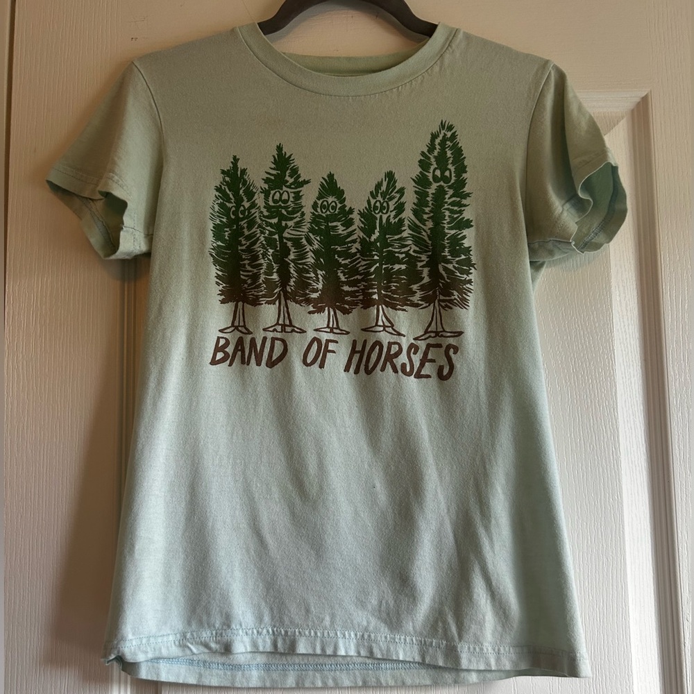 Brand of Horses Tour Tee Teal American Apparel Women’s size Medium